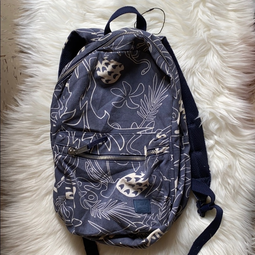 Herschel Tropical Print Backpack 🌿 EUC - Picture 2 of 6